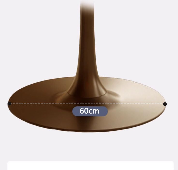 Okrągły stół jadalny 90 cm z metalowymi nogami – rustykalny stół kuchenny z orzecha włoskiego na 4 oszczędzające miejsce okrągły stół do domu salonu i jadalni stylowe rozwiązanie zastawy stołowej