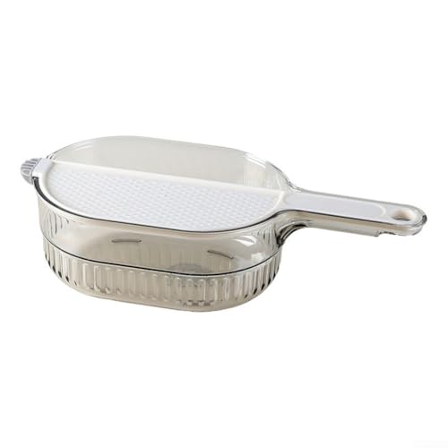 Cuenco de lavado de arroz con tapa, colador de cocina multifuncional para enjuagar arroz, frutas y verduras, cesta de colador de drenaje