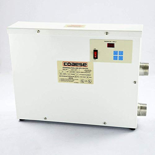 TOPCHANCES 11KW Swimming Pool and SPA Heater Electric Heating Thermostat - Input Voltage 220V