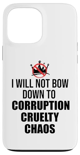 No Kings Protest Sign,Anti Fascism No Corruption No Monarchs X}zP[X iPhone 13 Pro Max p