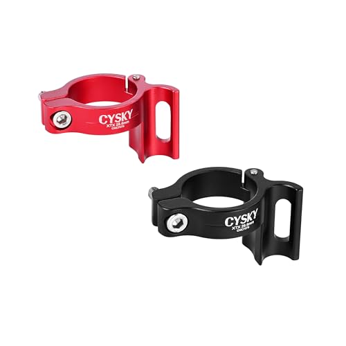 CYSKY Bike Front Derailleur Clamp 28.6mm, Adjustable Braze On Front Derailleur Adapter Compatible with Shimano Sram for MTB Mountain Bike Road Bicycle