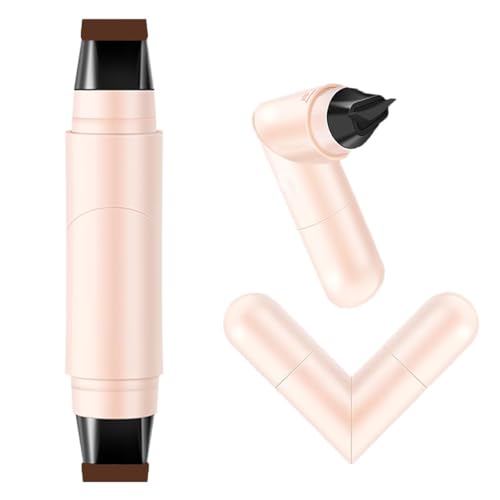 Dumwick lápiz delineador doble punta con sello alado marrón miniatura 1