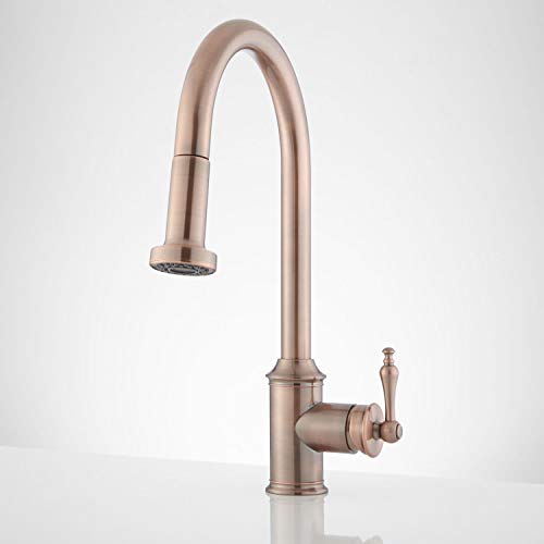 Signature Hardware 434080 Southgate Pull Down Kitchen Faucet Antique Copper