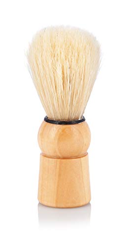 JUVITUS Shaving Brush - Boar Bristles & Wooden Handle (1 Pack)
