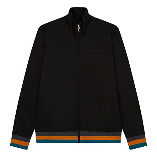 PS Paul Smith Men's Zip Track Top, Black, X-Large at Amazon Men's