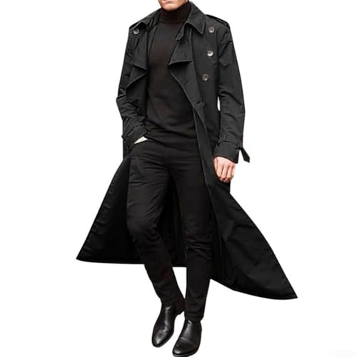 Cappotto classico da uomo: questo soprabito di ispirazione vintage è un'aggiunta indispensabile al guardaroba di qualsiasi uomo, adatto per varie occasioni, dalle feste agli eventi formali.