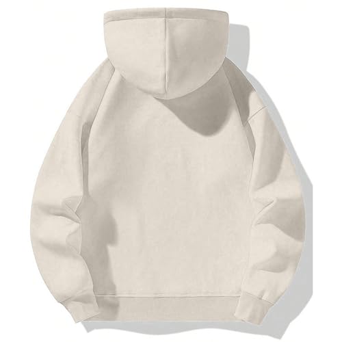 Men's Quarter Zip Up Hoodie Long Sleeve Drop Shoulder Fleece Sweatshirt Black Hoodie Casual Pullover Hoodies Streetwear3