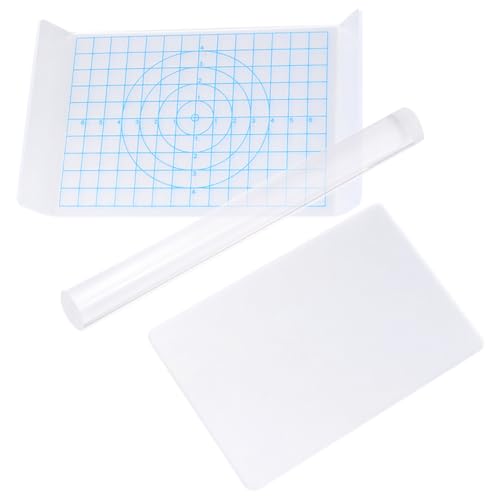 SEWACC Versatile Handmade Clay Tools Acrylic Rollers Clay Board Perfect for Pottery Supplies DIY Art