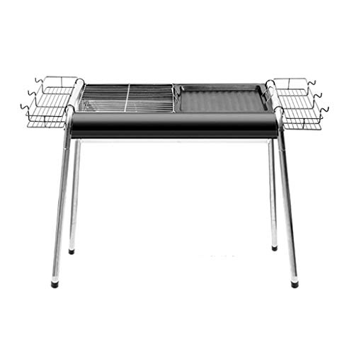 Easy Barbecues Tool Set Holzkohlegrill Edelstahlgrill Außenofen Patio Grill Zubehör Picknick Beach Party BBQ, zusammenklappbarer Grill (Farbe: Rot,