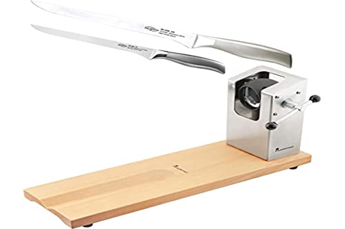 Bergner Masterpro Con Set De Cuchillos Jamoneros De 20/25 Cm En Acero Inoxidable, Madera, Cromado