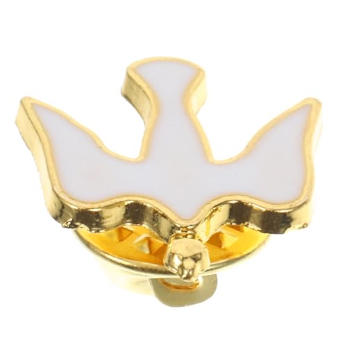 Broche Colombe Plaqué Épingle Du Saint-esprit Accessoire Spirituel Pour Foi Chrétienne Épinglette De Prière Paix Pour Commémoration Et Célébrations Religieuses