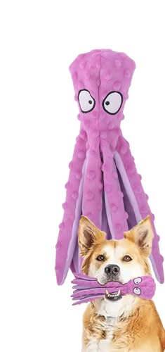 WISHSTORE Pacote com 2 brinquedos de polvo para cães
