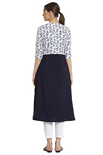 Image of ALC Creation Women's Crepe Printed A-Line Kurti
