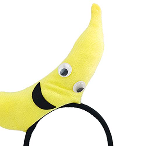TOYANDONA Fruit Vegetable Headband Party Costume Hair Hoop Performance Headpiece, Banana - Image 4