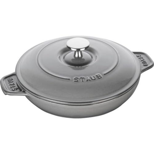 STAUB Ofenform/Servierplatte/Auflaufform mit Deckel, rund, 20 cm, 0,75 l,...