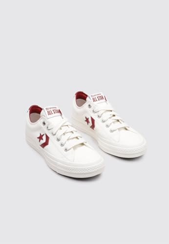 Converse Star Player 76 - Women's (A12591C, Egret/Park Red/Egret)3