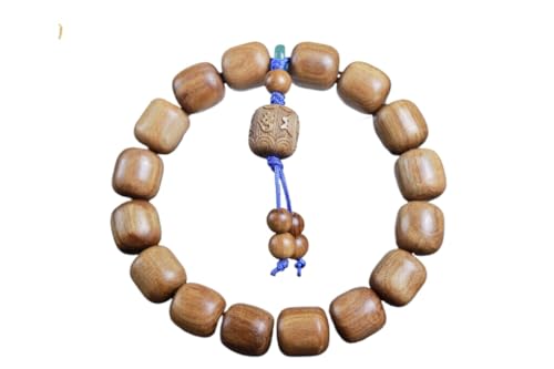 Bracelet en bois de santal naturel fait main 12mm - Perles bouddhistes artisanales #21