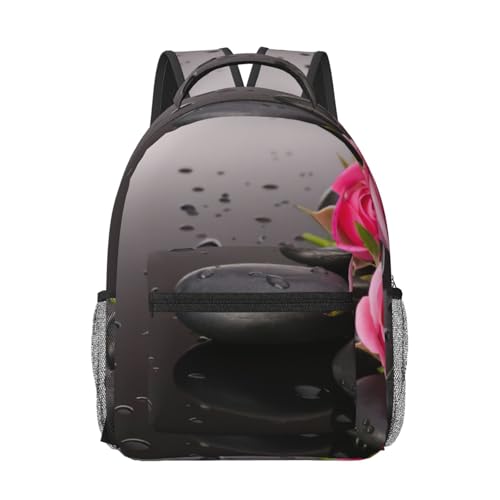 Sac à dos voyage approuvé en avion pour homme et femme parfait pour le travail style roses EdWal