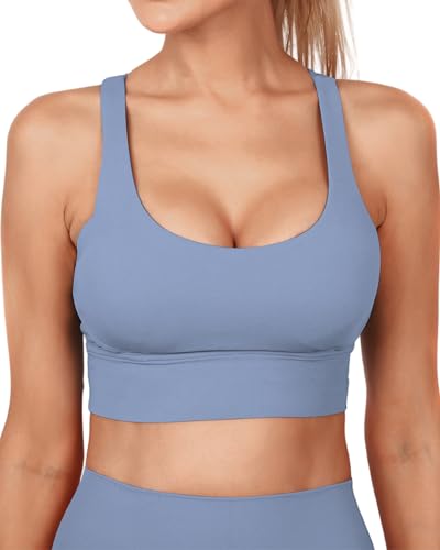 Image of Grace Form Strappy Sports Bra for Women Padded Push Up Sport Bra Athletic Running Workout Bra Yoga Bra