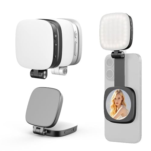 Image of Magnetic Selfie Light Compatible with iPhone Magsafe, 360 LED Selfie Ring Fill Light with Sticky Ring for Selfies, Photography, Zoom Calls and Video Conferencing (Black)