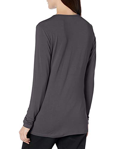 Cherokee Women's Long Sleeve Knit Shirt, Pewter, Medium