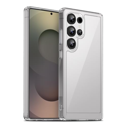 Image of Case for Samsung Galaxy S25 Ultra 5G, Military Grade Drop Protection Phone Case, Yellowing Resistant, Anti-Scratch Hard PC Back, Shockproof Hard Ultra-Thin Protective Cover, Clear