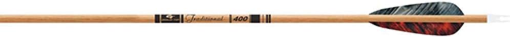 Gold Tip Traditional Arrows with 4-Inch Feathers (Pack of 6)