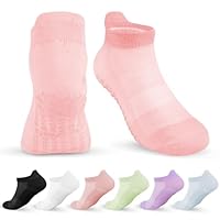 Honosen 6 Paar Yoga Socken, Pilates Socken Damen, Stoppersocken, Antirutsch Rutschfeste Socken für Yoga, Pilates, Tanz, Fitness, Zuhause, 36-39