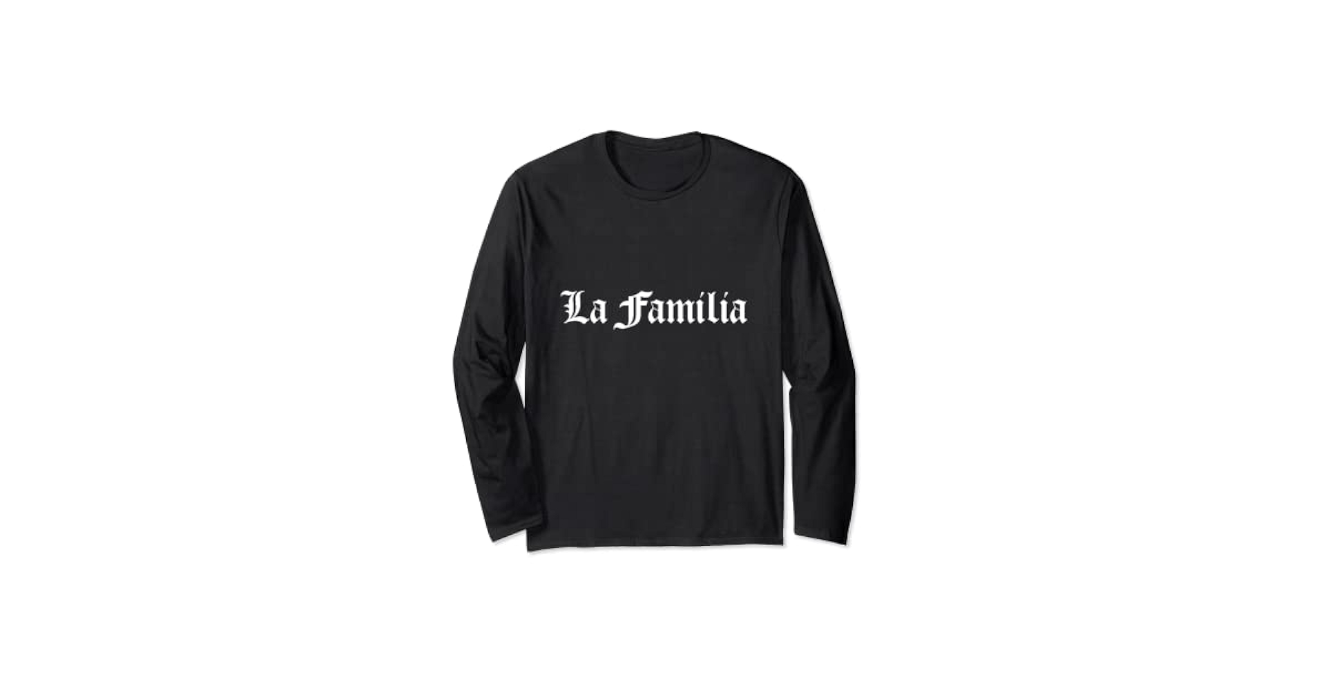 【SATIIIZ】Familia printed long-sleeve t-shirt Amazon.com: La Familia T-shirt print, the family hoodie old