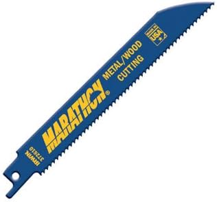 Irwin 372610 6" 10 TPI Metal & Wood Reciprocating Saw Blade