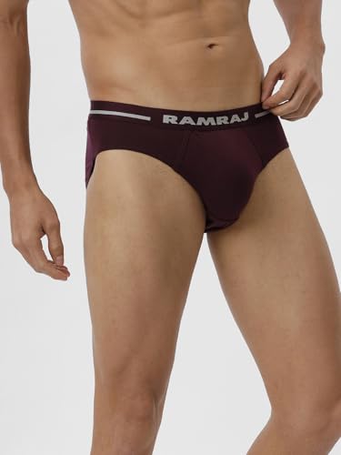 Image of RAMRAJ COTTON Men 100% Combed Cotton Outer Elastic Briefs (Pack of 2)