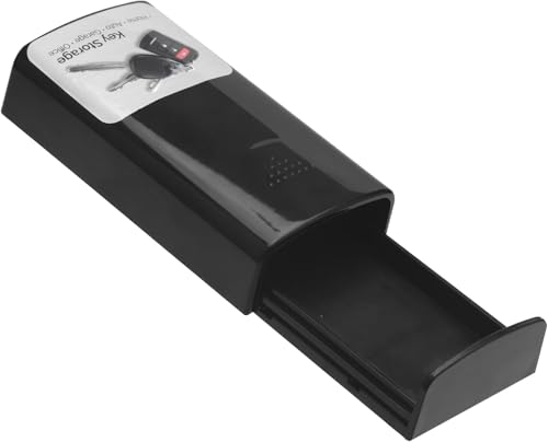 ZRUEWOT Boîte à clés magnétique pour Cacher Une clé à l'extérieur Aimant Puissant de Rechange pour Voiture Maison Garage Bureau 107 x 56 x 27 mm