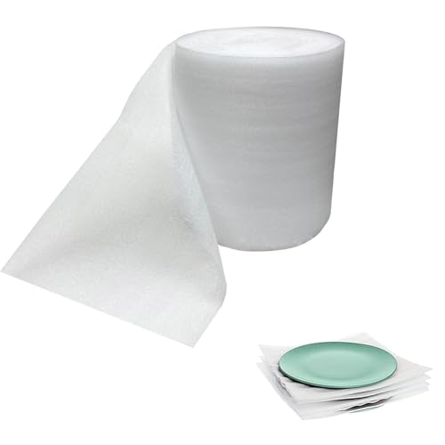 Foam Wrap Roll 10 Inch Wide x 50 FT Length Packing Foam Roll for Moving Supplies and Protection for...