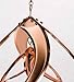 Wind & Weather Copper-Plated Dual Spiral Hanging Metal Wind Spinner, Steel, Ultra-Sensitive, Double Spinner, Kinetic Garden Art, Spinner 10