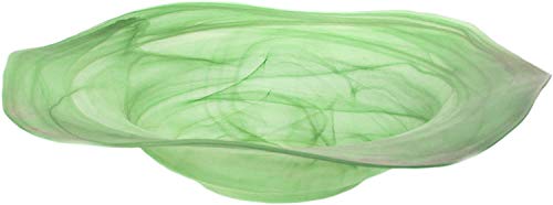 Budawi® Alabaster Brunnenschale Flower rund grün, Ø 42 cm für Nebler und Zimmerbrunnen Cover