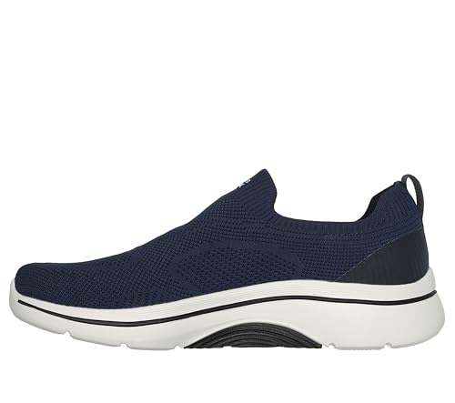 Image of Skechers Mens GO Walk Arch FIT 2.0 - KNITTE Navy Black Walking Shoes