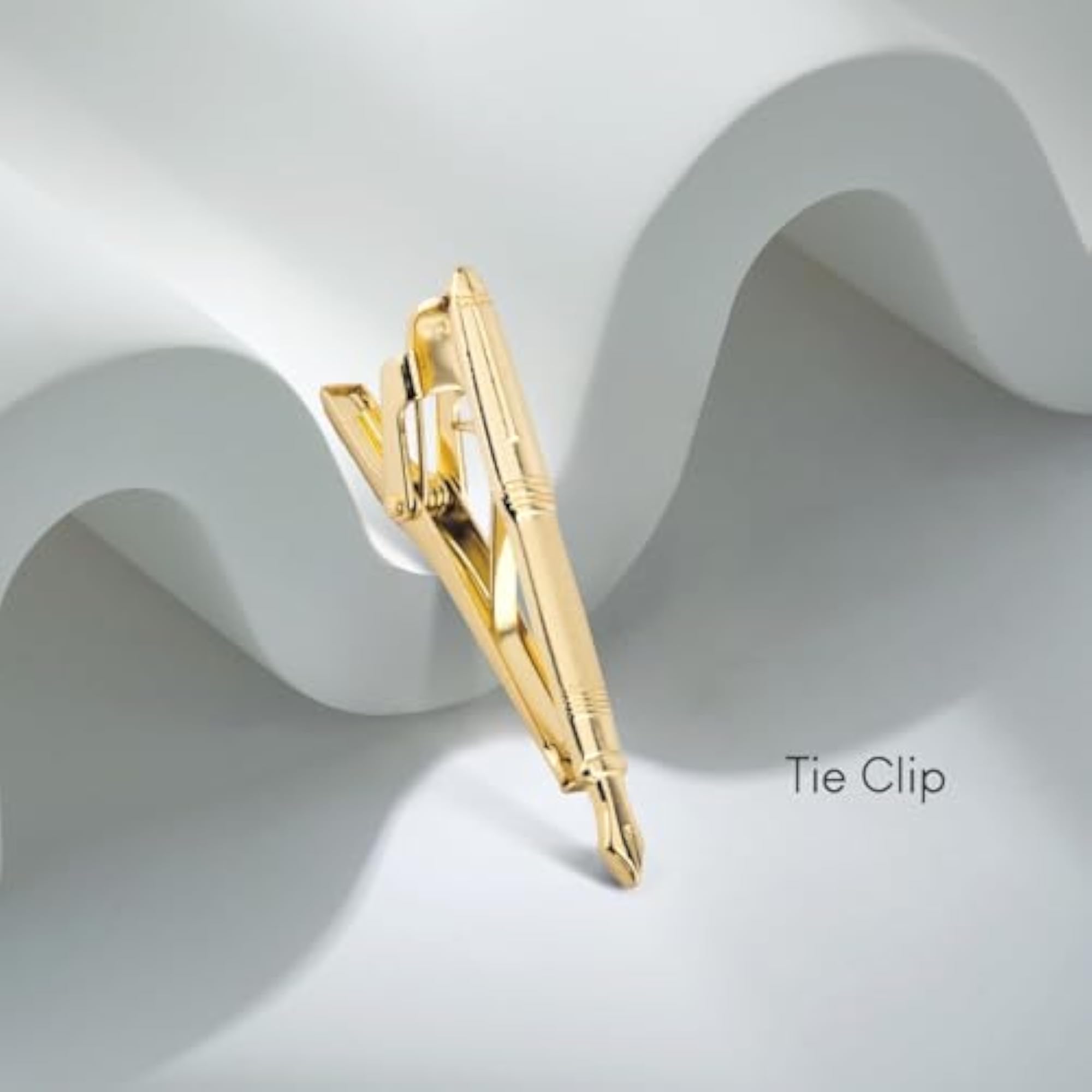 Men's Gold Plated Elegant Tie Pin for Formal Attire