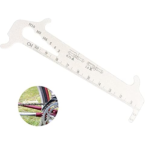Bicycle Chain Wear Tool 1Pcs Bike Chain Checker Tool Stainless Steel Bike Chain Wear Indicator Tool Chain Measuring Ruler Bike Chain Wear Indicator Tool for Checking Mountain Bike Cover
