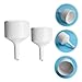 FUNOMOCYA 2pcs Funnels 100ml 60ml Scientific Filling Filtering Funnels for Lab Kitchen and Industry Wide Mouth Heat Resistant