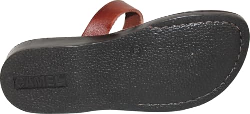 Holy Land Market Men/Women Biblical Jesus Leather Sandals/Slides From Jerusalem (The Shepherd Style III)4