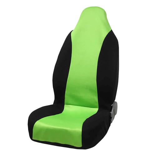 FUELHOOD シート カバー カーシート カバー バケット シート プロテクターシート 車用 カー用品 グリーン&ブラック 1個入り 内装パーツ アクセサリー