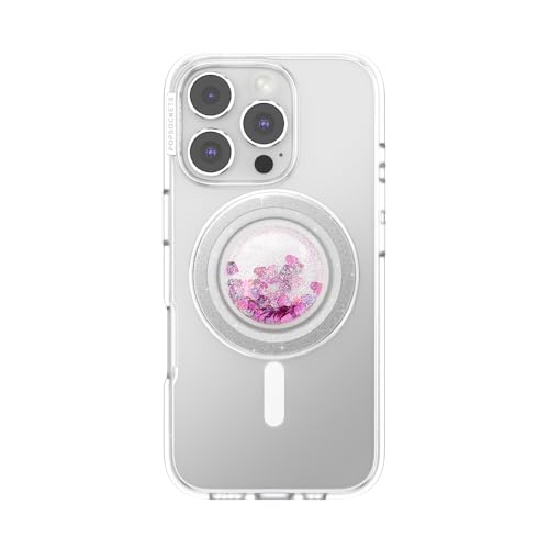 Image of PopSockets Phone Grip for MagSafe, Magnetic Holder, Phone Stand, Tidepool - Tidepool Glitter Bomb