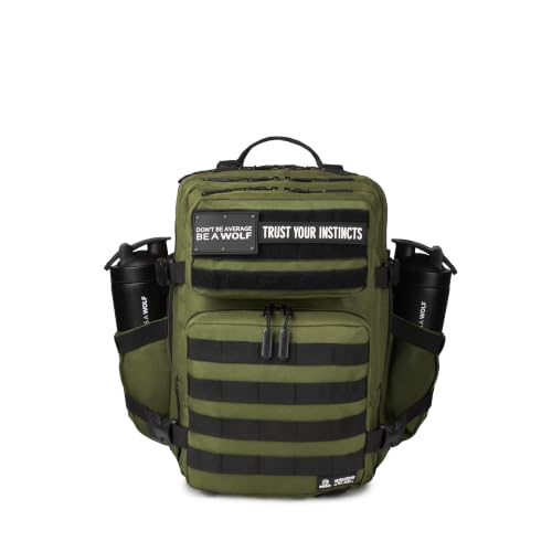 Image of WOLFpak 25L Athletic Gym Backpack - Durable 1000D Waterproof Oxford Material with MOLLE Webbing, Laptop Pocket