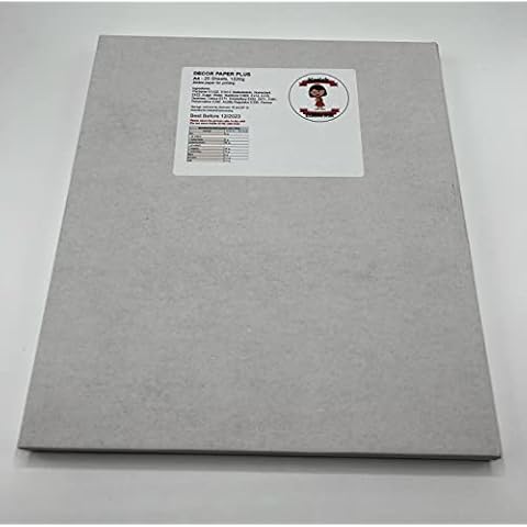 Katies Edible Ink Icing Sheets - 25 Plain White Premium Quality A4 Sheets -1220g - Edible Paper For Printing Cover