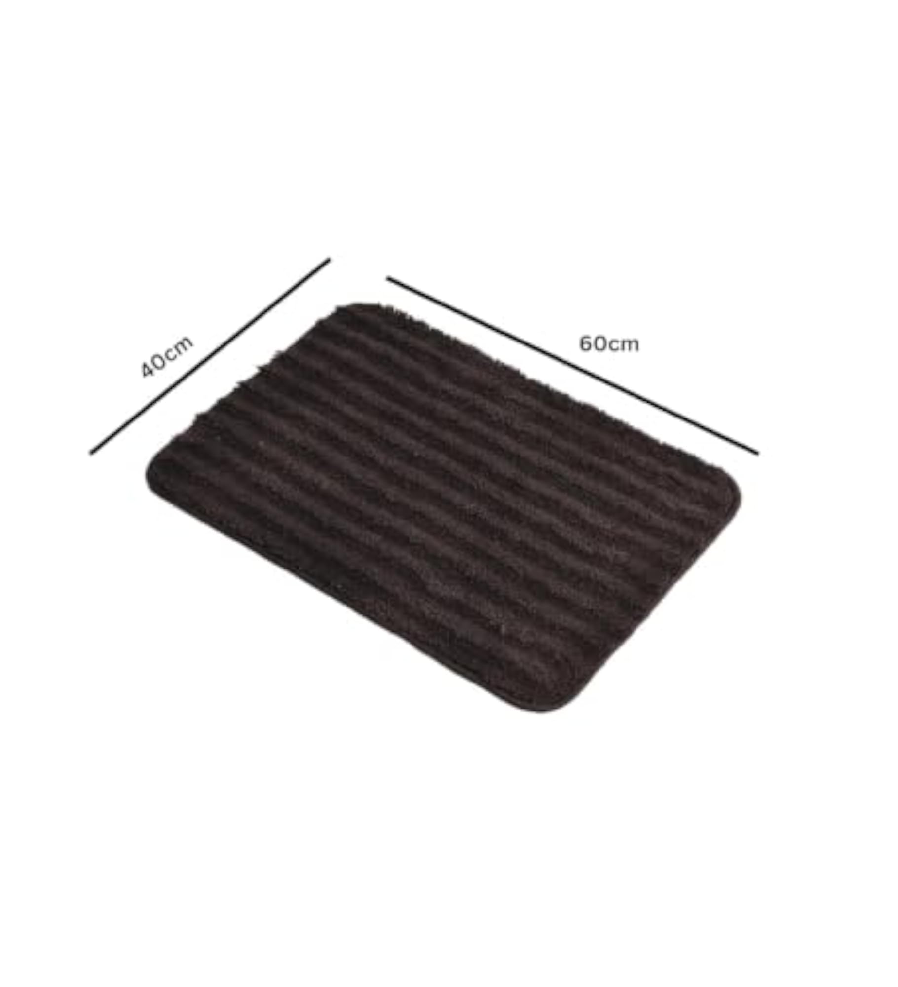 3D Printed Brown Anti-Slip Bath Mat