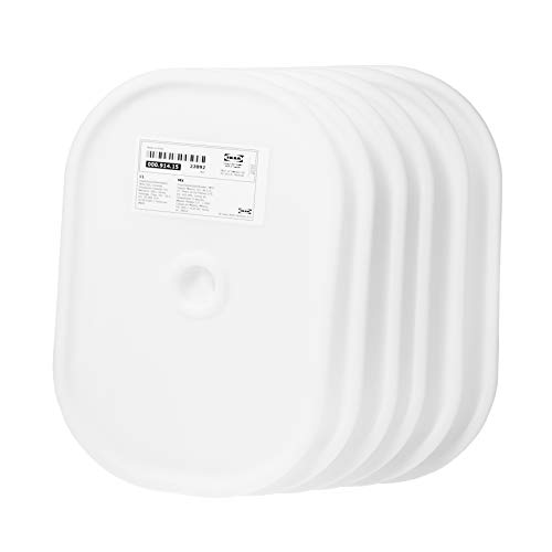 Ikea TROFAST Tapas blancas, pequeñas, 20 x 28 cm, plástico, juego de 6