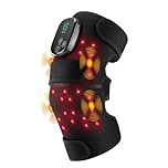 BestYiJo Knie-Massagegerät mit 4 Vibrationsbereichen, wiederaufladbare kabellose Steuerung für Knie/Gelenk/Ellenbogen/Schulter Linderung von Steifheit