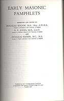 Early Masonic Pamphlets B000J1QR02 Book Cover