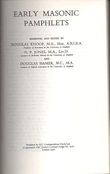 Early Masonic Pamphlets