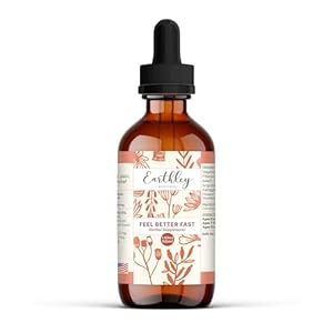 Earthley Wellness Feel Better Fast, All-Natural Relief for Minor Ailments, Supports Immune & Digestive Health, Echinacea Root, Fennel, Astragalus Root, Elder Flower and Cinnamon (1.69oz)